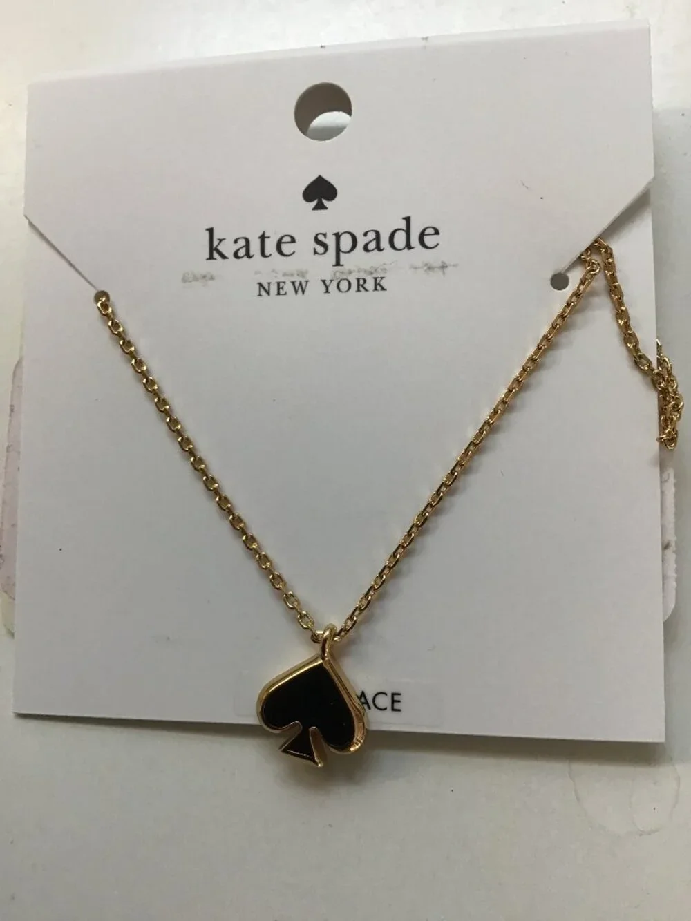 Kate Spade New Black Spade Necklace
